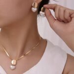Elegant Heart-Shaped Gold Plated Necklace and Earrings Set - Image 6