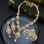 Elegant Gold Plated Crystal Jewelry Set