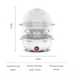 2-Tier Food Steamer for Eggs and Vegetables - Image 2